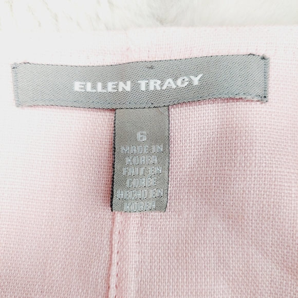 Ellen Tracy Pink Barbiecore Long Sleeve No Button Jacket Blazer P6321 - Picture 5 of 8